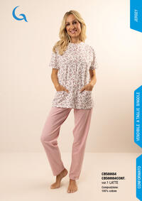 PIGIAMA APERTO DONNA M/L CB580084 Tellini S.r.l. Wholesale Clothing